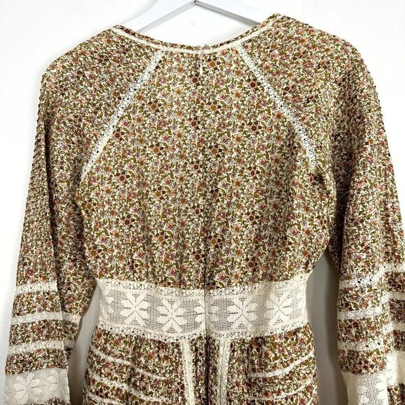 VERONICA BEARD Addilyn Floral Dress in Stone Multi Size 4 - Picture 12 of 16